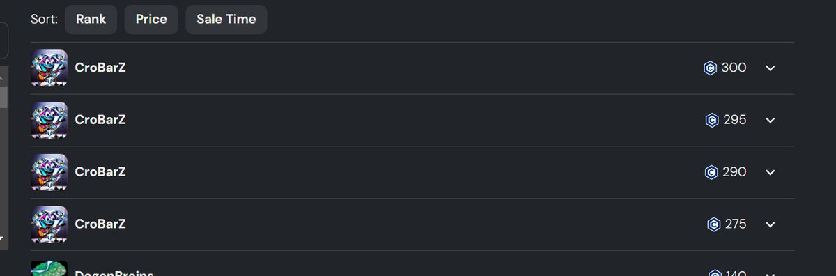 cpmetals's tweet photo. WHO WANTS SOME QUICK CASH?? 

SELL DEM CROBARZ - 4 GOOD OFFERS UP.. 

GET THOSE DIAMONDS, GOLDS, PLATS ..  Who want's a Bronze anyway .. It's not like 5 Bronze's pay as much a a Legendary... OH WAIT.. THEY DO
@cpmetals 
 @NicChrCon @PocketDemonsNFT  @EbisusBay @Allstake_ https://t.co/HyM1xfLYu3