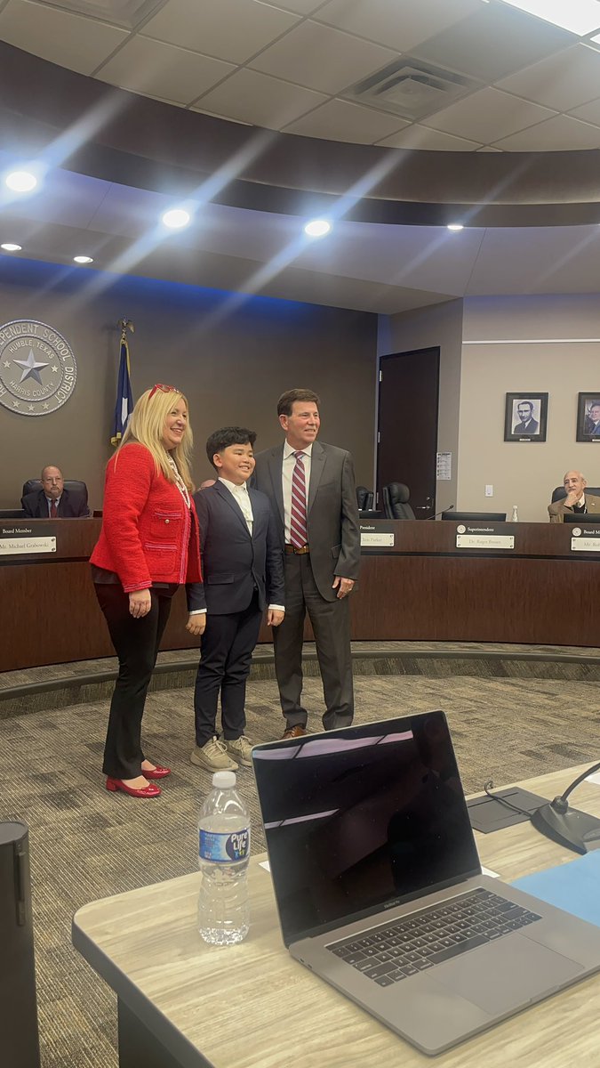 We’re so proud of our <a href="/HumbleISD_FCE/">Fall Creek Elem</a> Cardinal who spoke at last night’s <a href="/HumbleISD/">Humble ISD</a> board meeting.