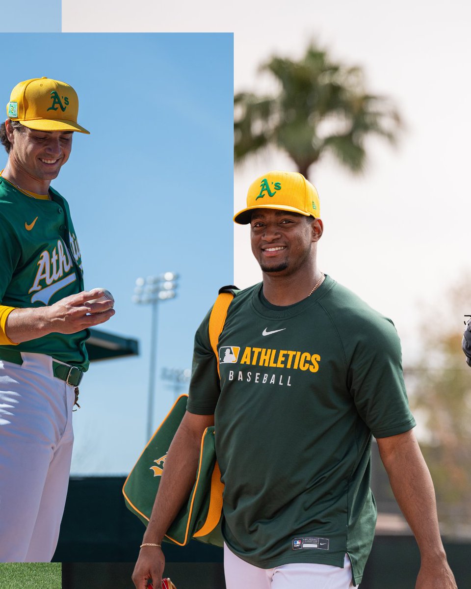 Athletics's tweet photo. happy campers π https://t.co/m5TA2znXDp