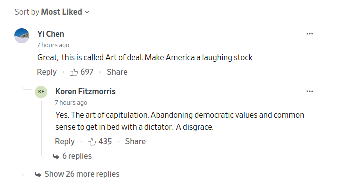 how2crankdat's tweet photo. @realDonaldTrump I genuinely don't think I'd ever see the WSJ comment section turn on Trump like this. That's how you know it's *actually* bad out here https://t.co/dQ6fYQ91Pt