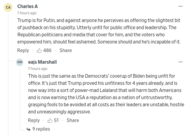how2crankdat's tweet photo. @realDonaldTrump I genuinely don't think I'd ever see the WSJ comment section turn on Trump like this. That's how you know it's *actually* bad out here https://t.co/dQ6fYQ91Pt