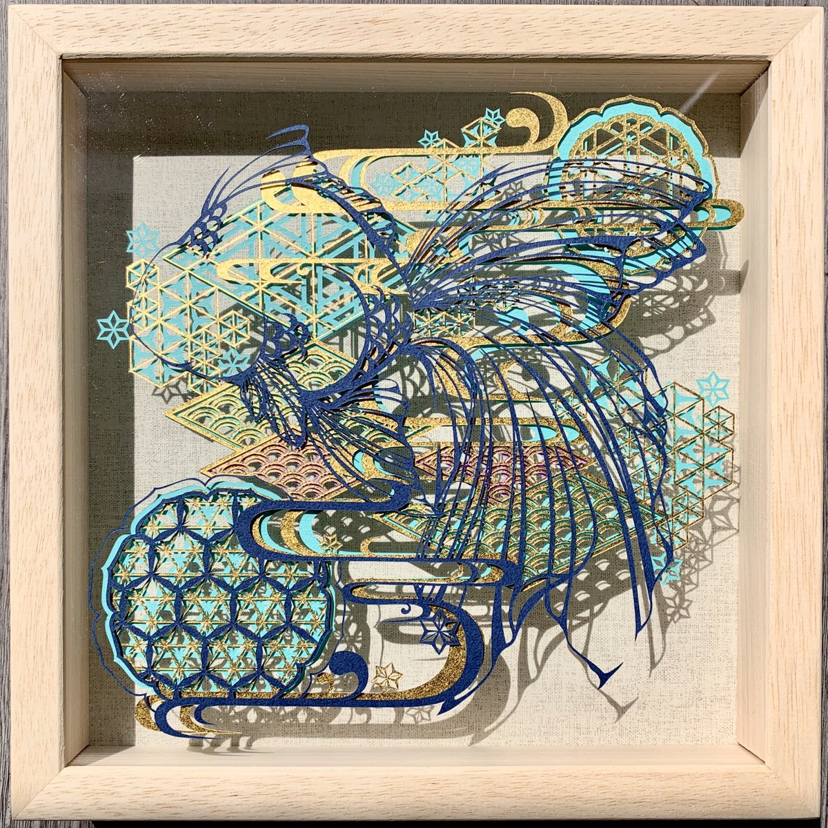 切り絵 重ねる切り絵 祐琴