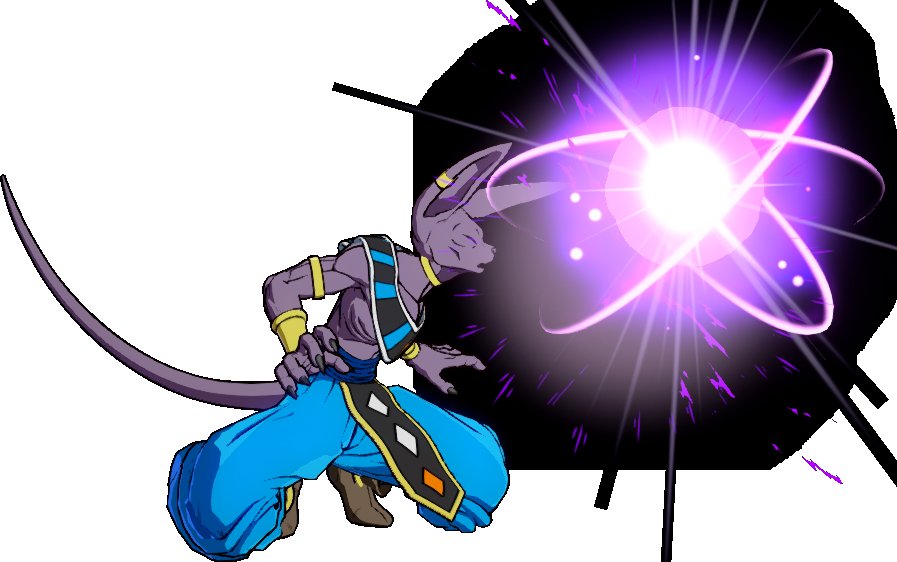 It will never not be funny to me that one of Beerus' moves in FighterZ is this man literally SNEEZING out a ball of cataclysmic energy.

This kinda stuff is why he's one of my favorite DBZ characters of all time.