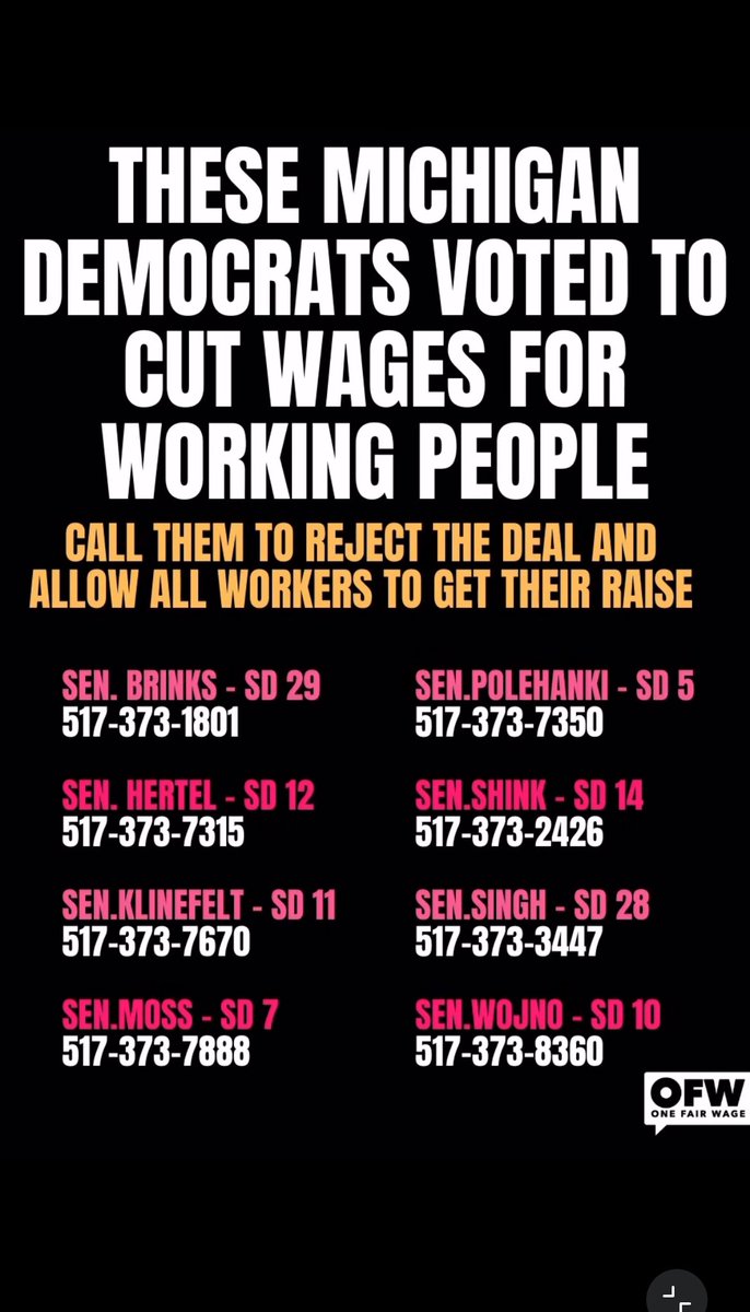 One Fair Wage Action tweet media