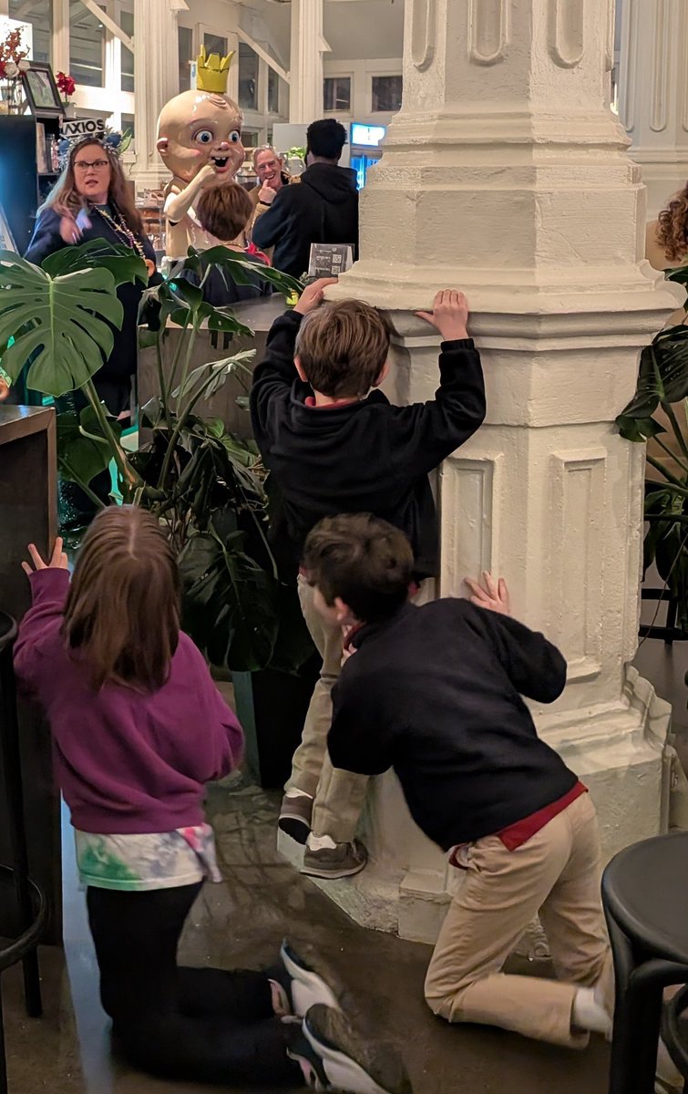 Kevin Pedeaux (@kpedeaux) on Twitter photo The historic columns of <a href="/StRoch_Market/">St. Roch Market</a> work well for the kids to hide when <a href="/axios/">Axios</a> invites the <a href="/KingCakeBaby/">King Cake Baby</a> by. The historic columns of <a href="/StRoch_Market/">St. Roch Market</a> work well for the kids to hide when <a href="/axios/">Axios</a> invites the <a href="/KingCakeBaby/">King Cake Baby</a> by.