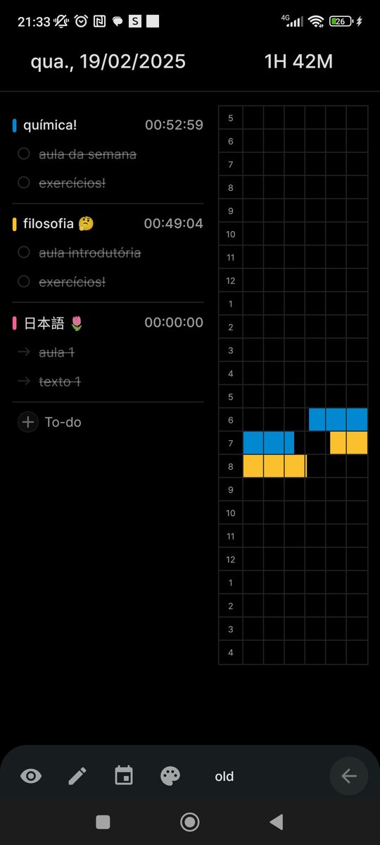 studyleoo's tweet image. ˚₊‧ ୨{19.02.25}୧ ‧₊˚ ⋅ | #studylog ✮⋆˙
Hoje eu comecei a academia e tive que estudar mais tarde do que eu antecipei, mas consegui manter as duas materias planejadas para o dia, infelizmente o japonês acabou ficando de lado, mas amanhã vou remediar isso!!