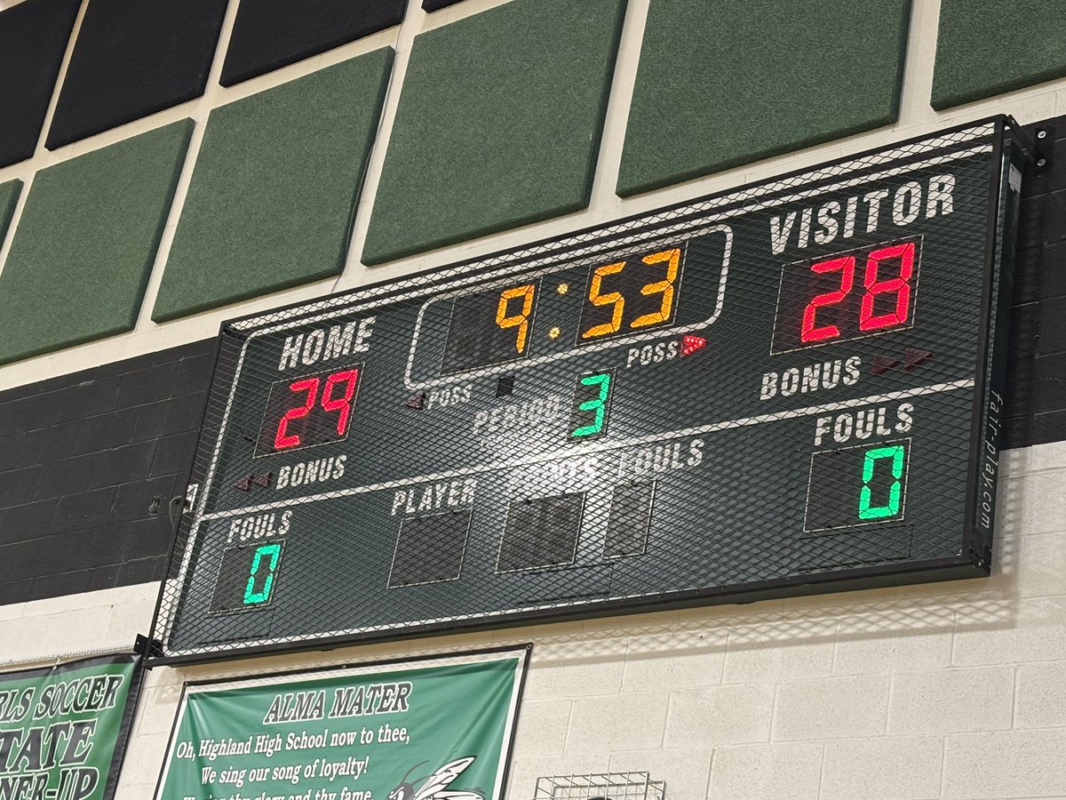 It’s halftime at Medina Highland! Our Lady Streaks are hanging tough with the UNDEFEATED Hornets! Don’t…ever…count us out.