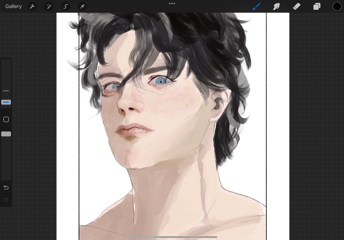 Ky0_Ryu's tweet photo. Wriothesley WIP 👁️👁️

#GenshinImpact #Wriothesley #Fanart #Gatcha #fypシ #Procreate #illustration #digitalart https://t.co/KRThDanEAH