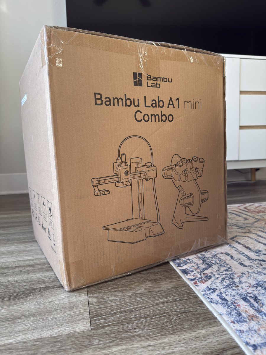 Подарок на др от жены и дочки приехал пораньше. Ну ща как напечатаю всё!!! #bambulab