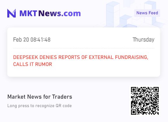 Sino_Market's tweet photo. DEEPSEEK DENIES REPORTS OF EXTERNAL FUNDRAISING, CALLS IT RUMOR.
#CHINA #AI #DEEPSEEK 
https://t.co/t14JX6WKDn https://t.co/iNqpNHhPU6