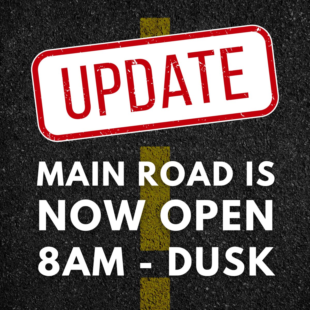 🚗 Good news! The main road is now open at Glen Helen Raceway. Safe travels, and we’ll see you at the track tomorrow!