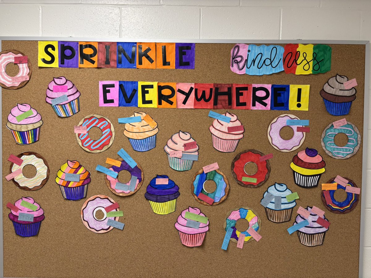 Mrs. McKittrick (she/her) (@mrsmckittrick) on Twitter photo <a href="/StClareOCSB/">St. Clare School</a> we are working hard to add sprinkles of kindness to our donuts and cupcakes! Keep going ⭐️ stars!#ocsbKindness <a href="/StClareOCSB/">St. Clare School</a> we are working hard to add sprinkles of kindness to our donuts and cupcakes! Keep going ⭐️ stars!#ocsbKindness