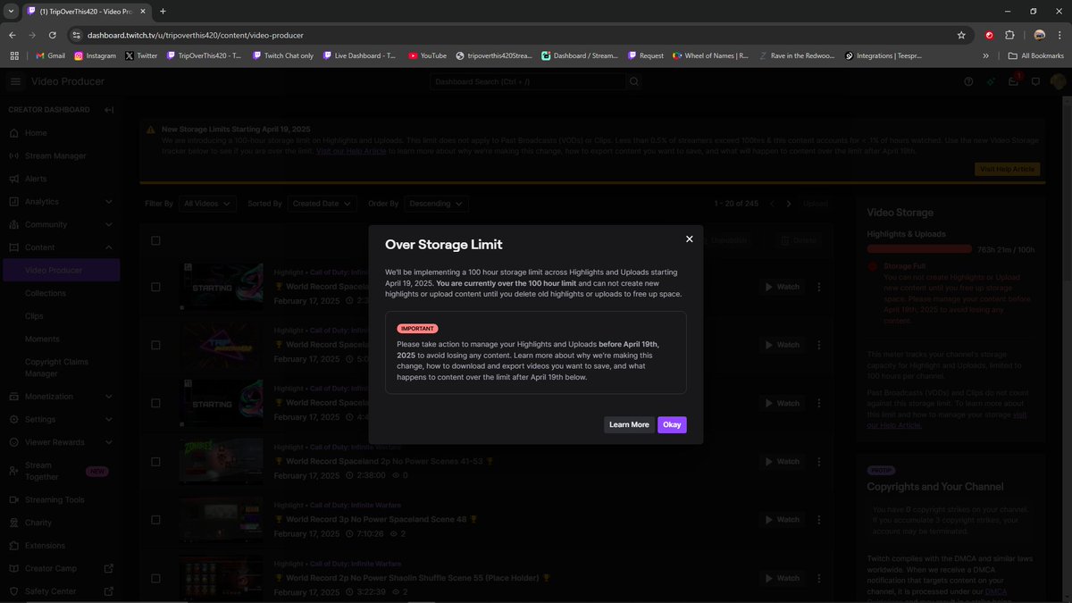 TripOverThis420's tweet photo. This is bullshit to say the least @TwitchSupport https://t.co/h0naD5lE9e