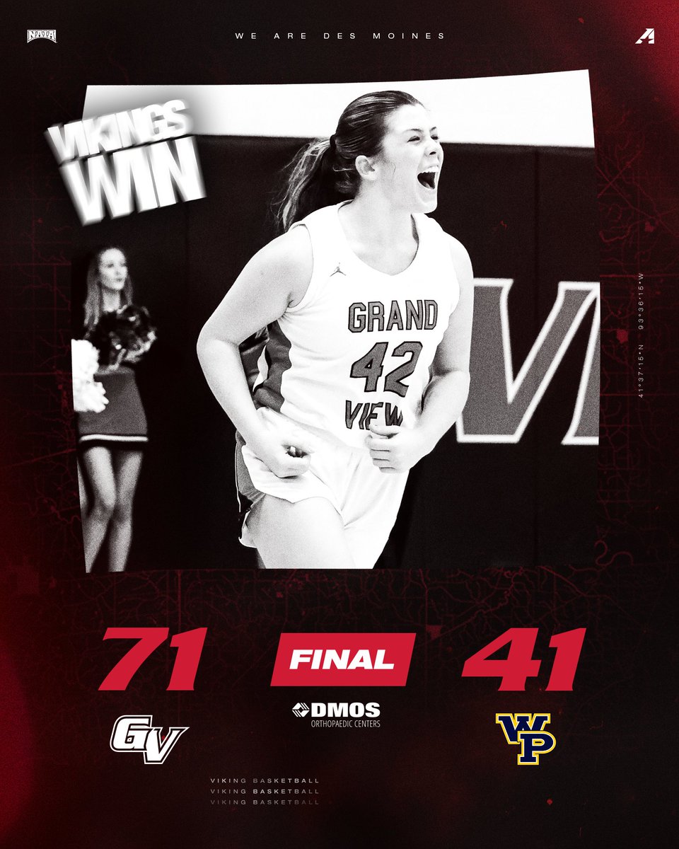 W🏀| FINAL | Vikings hold the Statesmen to 10 second-half points to grab a ROAD W‼️

Gossling | 19 pts, 10 reb, 3 ast
Murray | 18 pts, 4 reb, 3 ast
Larsen | 13 pts, 9 reb, 3 ast 

#WEAREDSM