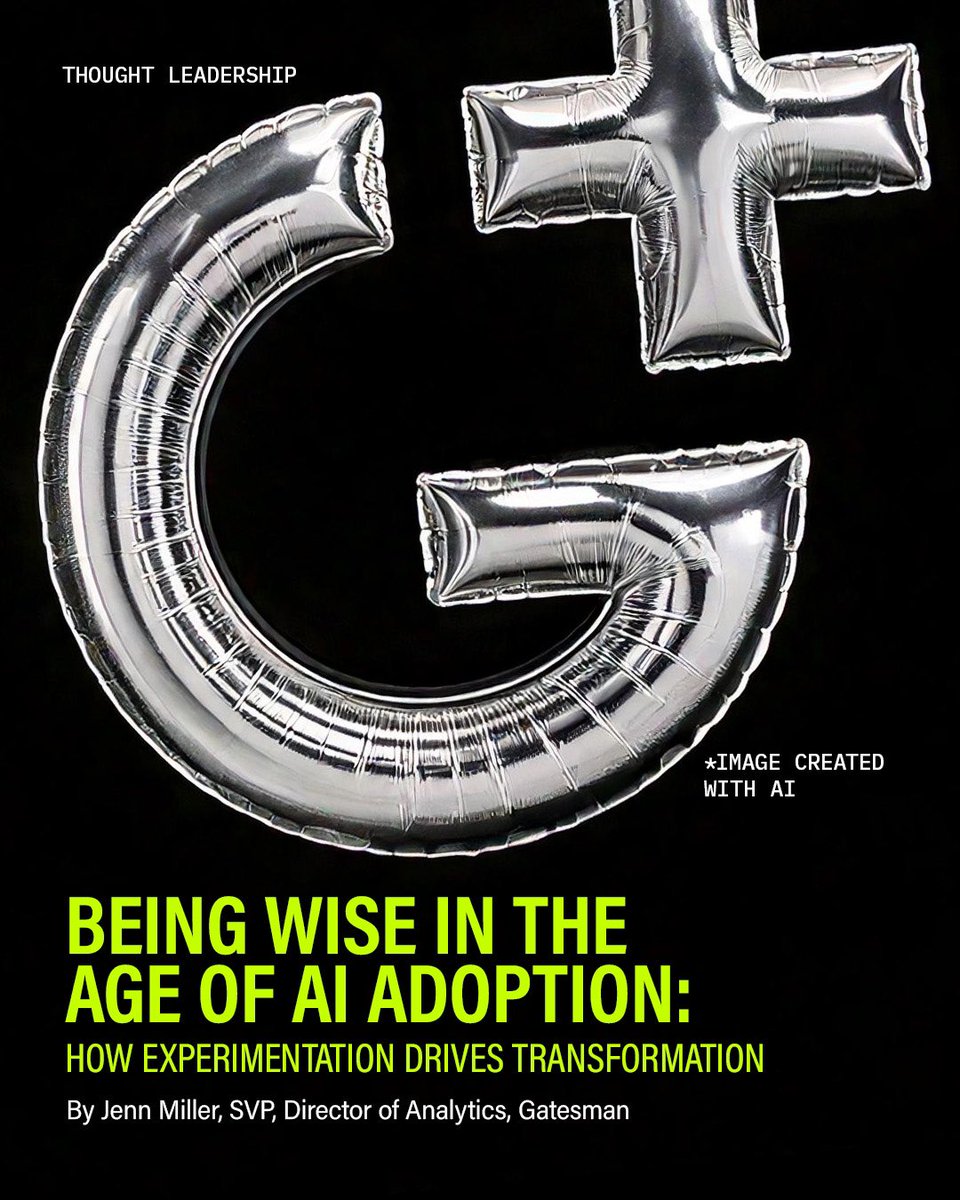 At Gatesman, we don’t just talk about AI—we experiment, innovate and implement it strategically. From custom GPTs to AI Learning Labs, we’re leveraging AI to drive impact and efficiency while staying human-centric. 📊🌐⚡

🔍Check out our approach here: gatesmanagency.com/newsroom/being…