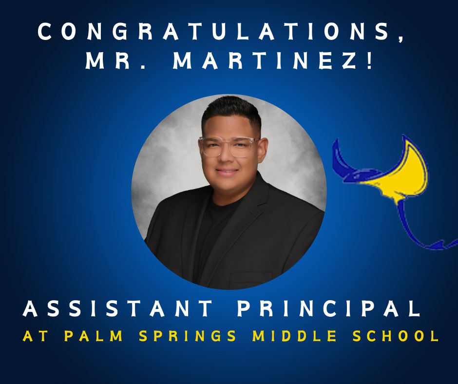 Congratulations to Mr. Martinez on becoming the next Assistant Principal at <a href="/palmspringsms/">Palm Springs Middle</a>. Your dedication &amp; leadership have made a huge impact at JILHS, &amp; we will miss you dearly. We wish you the best in your new role. You will always be a Lancer!  #LancerLegend⚔️ <a href="/PBSCD/">PBCSD</a>