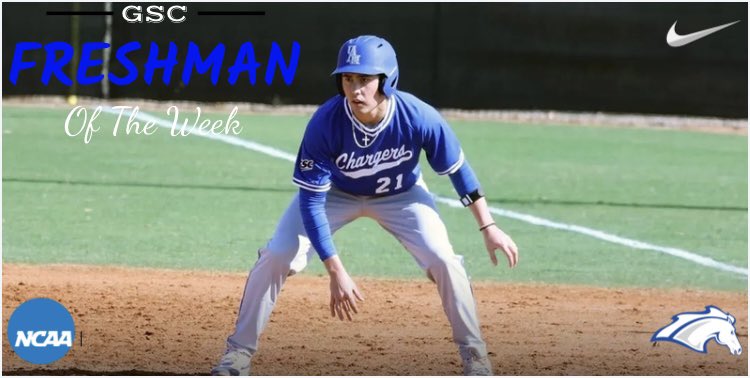 Congrats to Sean Lapinskes on being name GSC Freshman of the week! 

uahchargers.com/news/2025/2/18…