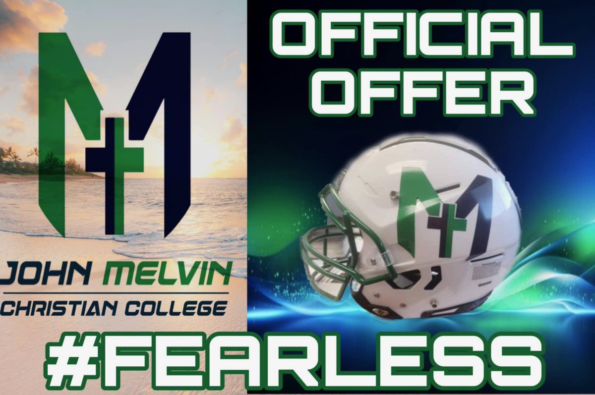 Blessed to receive an offer to John Melvin Christian College!!
