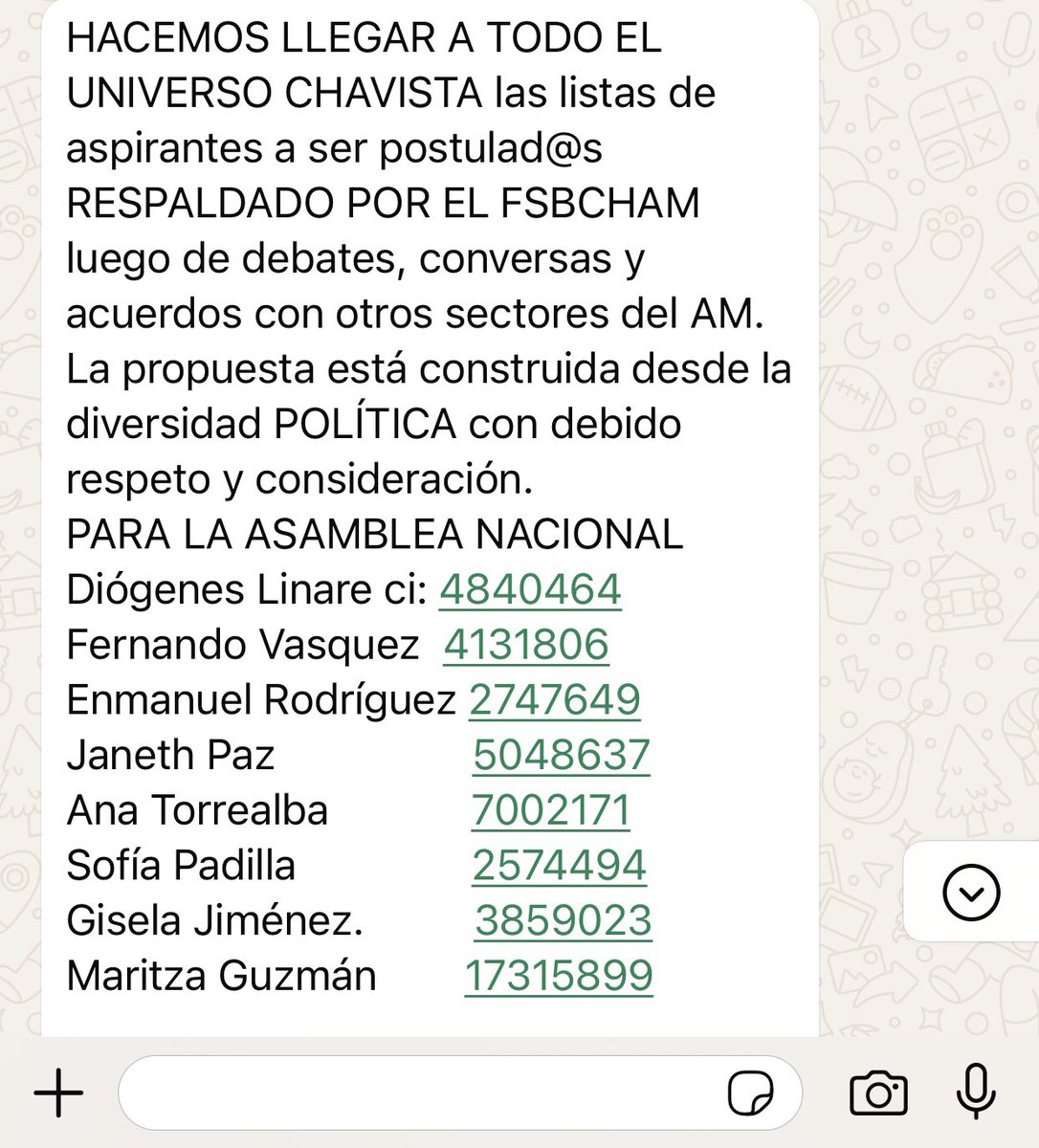 En Carabobo como me que están jugando a posición adelantada. Esto lo están pasando por WhatsAp con nombres y apellidos!!