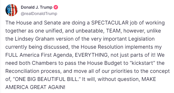 <a href="/LeaderJohnThune/">Leader John Thune</a> <a href="/POTUS/">President Donald J. Trump</a> <a href="/LindseyGrahamSC/">Lindsey Graham</a> Go straight to 🔥🔥 John Thune. You think we are stupid! You are going to be primaried. Mark my MAGA WORDS. By the time 2026 rolls around, Elon will be laser focused on the trash that needs to be taken out. 
President Trump has a MANDATE! GET WITH THE PROGRAM OR GET OUT.
