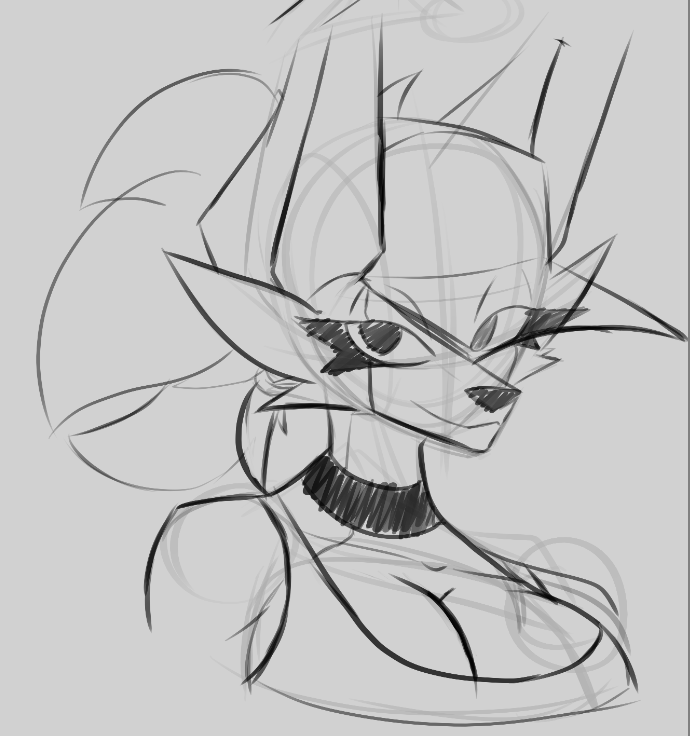 Loba Grandota (viendo un video tutorial, creo q estoy cambiando de estilo)
- - -
#artmoots #art #sketch #ocartist