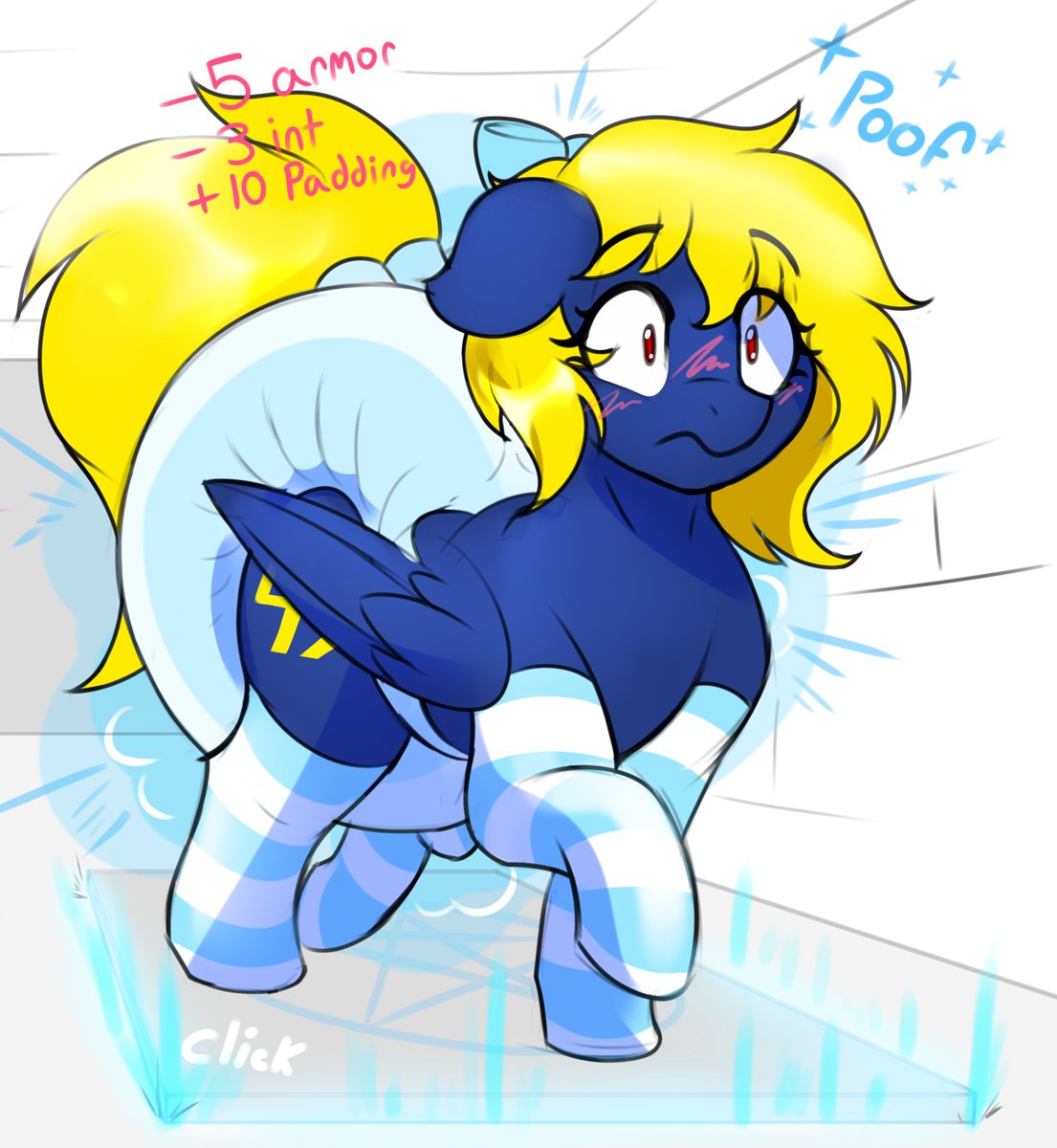 comm - A magic trap swaps out <a href="/PaddedNumbers47/">Naveen's Other Corner Of Padded Degeneracy🔞</a> armor for something with extra 'protection'