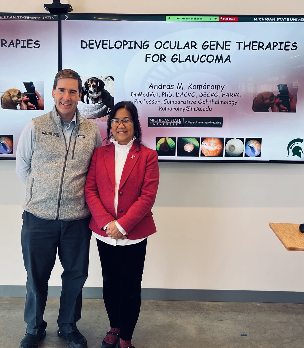 DrSyMoroi's tweet image. Thanks to @msuvets Dr. Andras Komaromy for sharing excellent science and stories on ocular gene therapy approaches for #glaucoma @OSUGeneTherapy.
