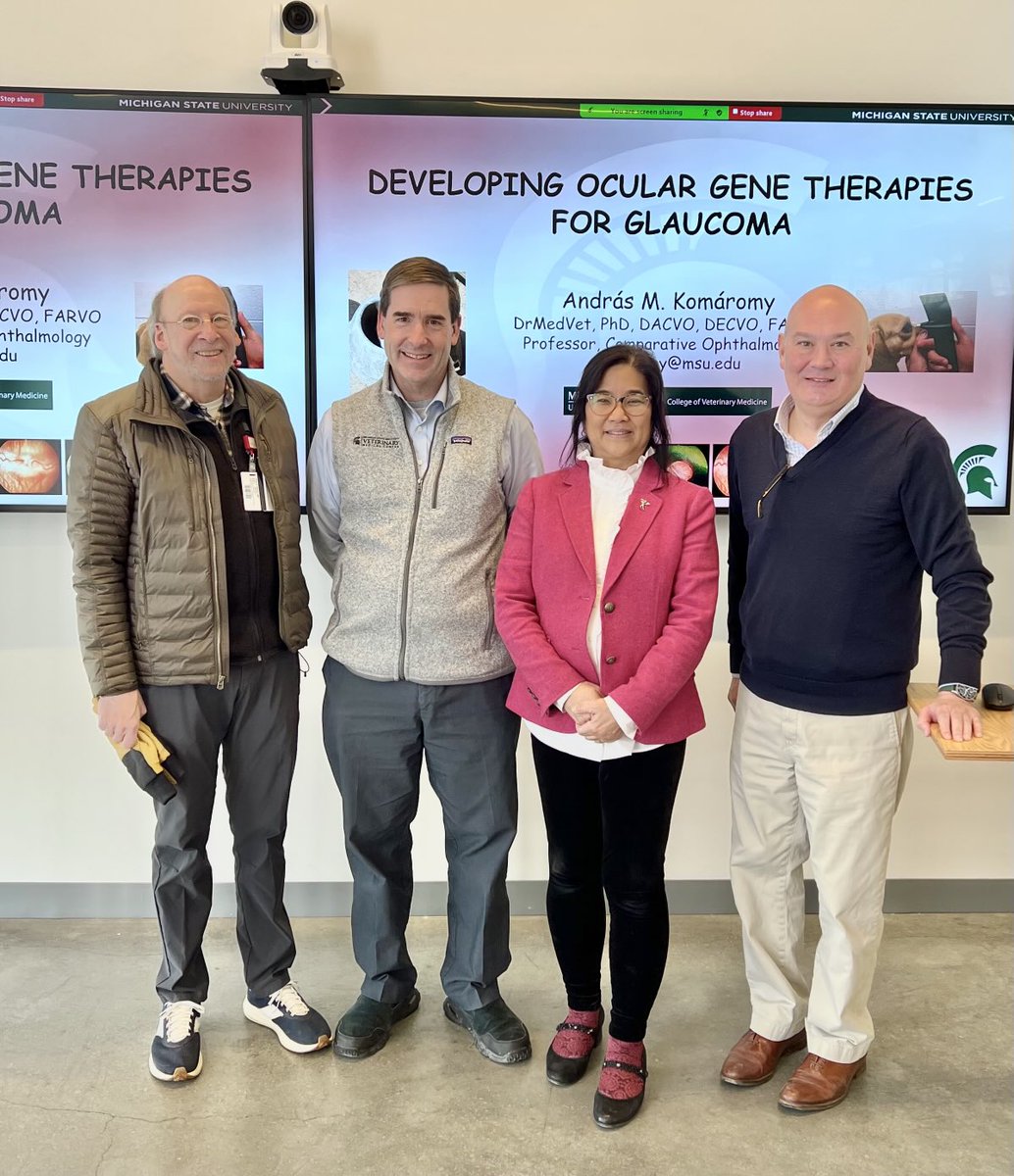 DrSyMoroi's tweet image. Thanks to @msuvets Dr. Andras Komaromy for sharing excellent science and stories on ocular gene therapy approaches for #glaucoma @OSUGeneTherapy.