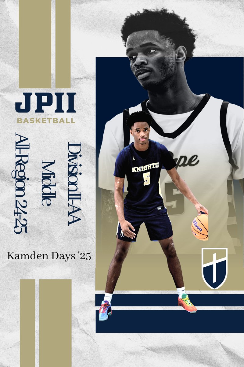 Congrats to <a href="/kamdendays2025/">Kamden Days</a> for making the Division II-AA Middle All-Region team! Kamden is having an outstanding senior season, leading the team with 16 PPG, 7.3 RPG, and 2.0 BPG. He has posted several career scoring nights and double-doubles—well deserved! #KnightsBasketball