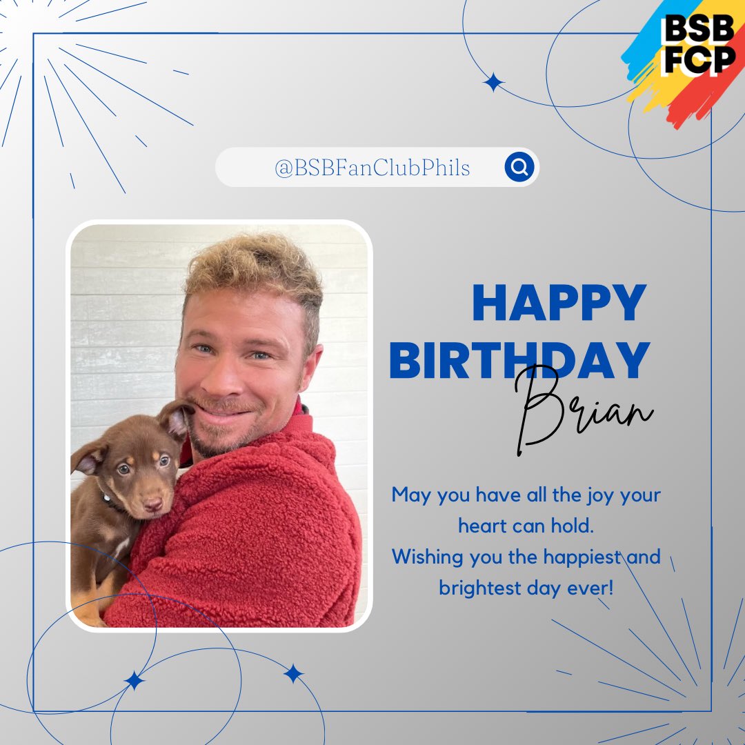 BSBFanClubPhils's tweet photo. We donβt care what anyone says. We love you and you have our unwavering support. π
Happy birthday to our one and only B-Rok! ππ
Comment down with your wishes for our birthday boy! @brian_littrell
#BrianLittrell
#HappyBDayBRok
#BackstreetBoys
#BSBFCP
#FiloBackstreetArmies https://t.co/kO2UQulPsQ