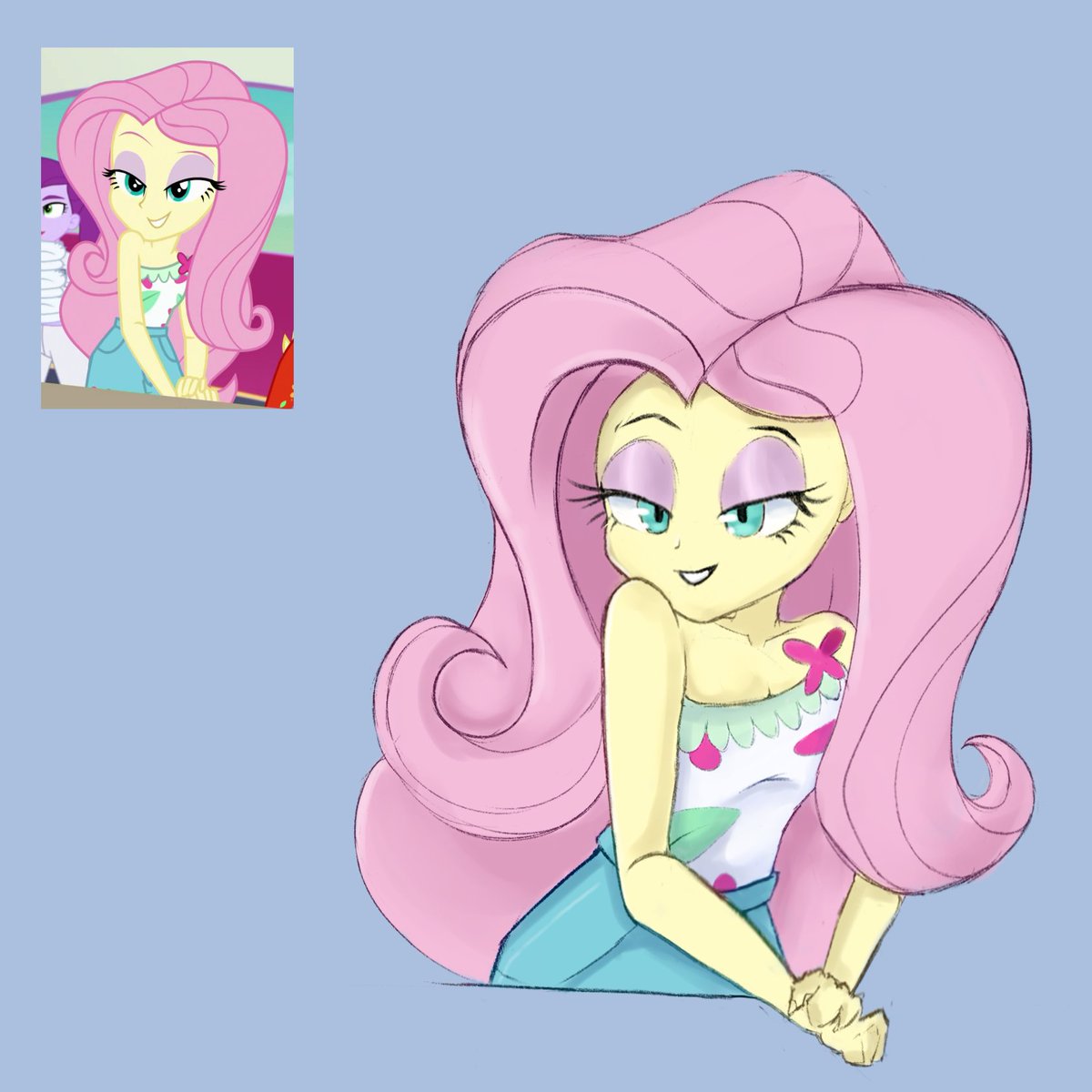Lumarillust's tweet photo. 🦋

#Fluttershy #mylittlepony #mylittleponyequestriagirls  #mlpfanart #fanart https://t.co/LWLSkl69N5