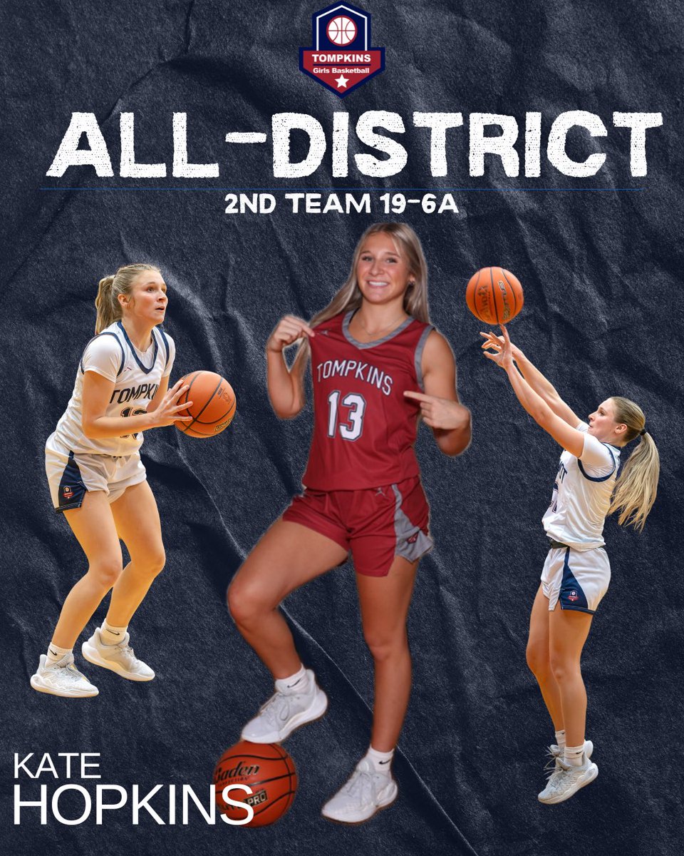 19-6A Second Team All District 🏀👏🏻