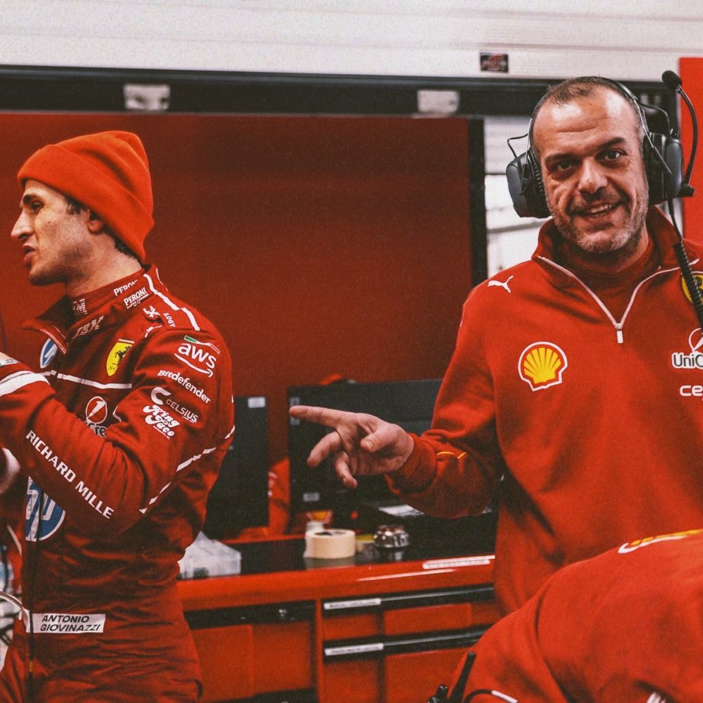 King Taco (@kingtacofan) on Twitter photo Getting back on track๐คฉ๐
Take a look at <a href="/Anto_Giovinazzi/">Antonio Giovinazzi</a> doing testing in the Formula One Ferrari๐๏ธ
Wishing you and <a href="/ScuderiaFerrari/">Scuderia Ferrari HP</a> the best of luck this 2025 season!๐ Getting back on track๐คฉ๐
Take a look at <a href="/Anto_Giovinazzi/">Antonio Giovinazzi</a> doing testing in the Formula One Ferrari๐๏ธ
Wishing you and <a href="/ScuderiaFerrari/">Scuderia Ferrari HP</a> the best of luck this 2025 season!๐