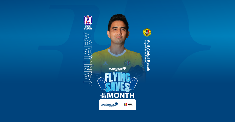 MFL_MY's tweet photo. Tahniah Aqil Abdul Razak mendapat undian tertinggi (46%) untuk Malaysia Airlines Flying Saves of the Month bagi Januari, Liga Super 2024-25!
#MASFlyingSaves #LigaSuper2024-25 #DemiLigaKita