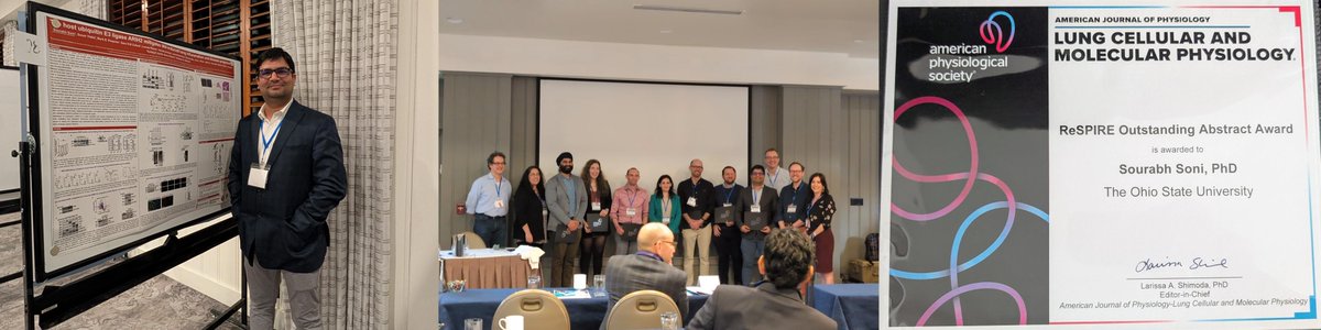 Sourabh Soni (@dr_sourabh_soni) on Twitter photo Honored to receive the Outstanding Abstract Award at #ReSPIRE2025! Grateful for the opportunity to present my research through an invited talk & poster, engage with brilliant minds, and learn from experts. Huge thanks to <a href="/APSPhysiology/">American Physiological Society</a> & the organizers!
#Influenza #LungDiseases Honored to receive the Outstanding Abstract Award at #ReSPIRE2025! Grateful for the opportunity to present my research through an invited talk & poster, engage with brilliant minds, and learn from experts. Huge thanks to <a href="/APSPhysiology/">American Physiological Society</a> & the organizers!
#Influenza #LungDiseases