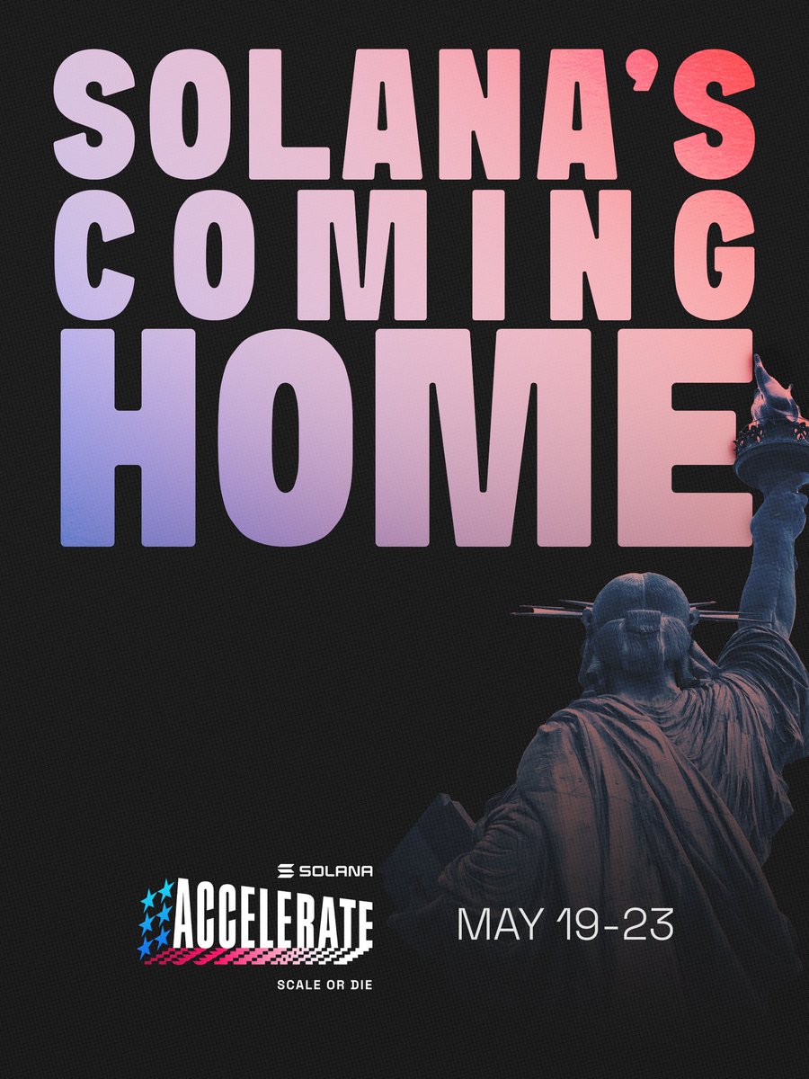 solana's tweet image. ACCELERATE 🇺🇲