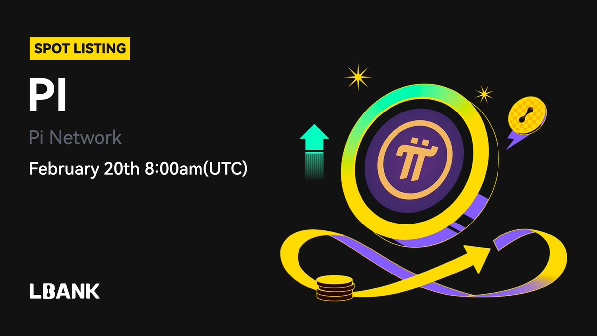 🌈 New #listing 🌟 $PI (Pi Network) will be listed on LBank! @PiCoreTeam Pi  Network is a social cryptocurrency, developer platform, and ecosystem  designed for widespread accessibility and real-world utility. ❤️ Details: