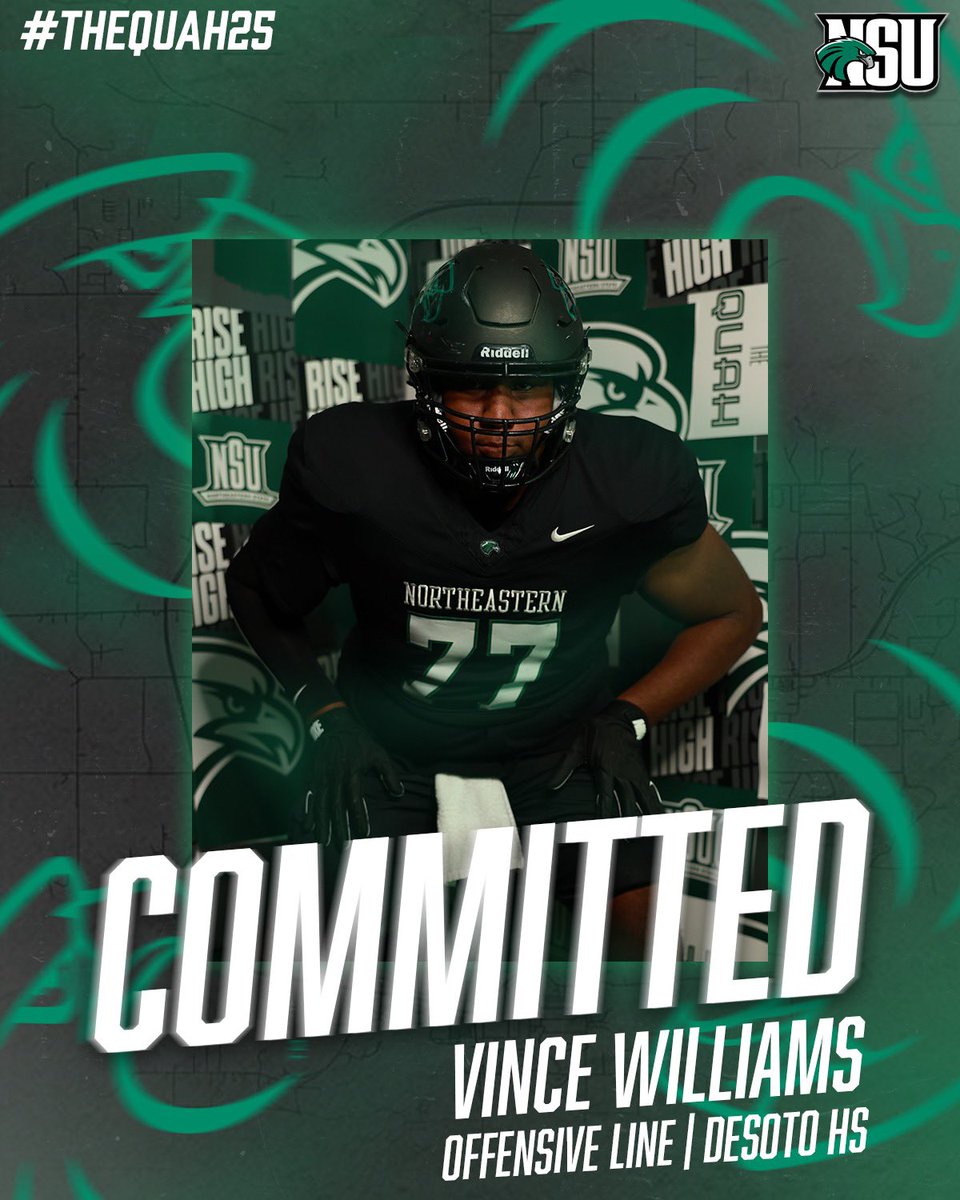 Big Vince/VJ Williams, II🥷🏽 (@theone_vince) on Twitter photo After a great conversation with @coachchev
@coachsuth74 and family. I’ve committed to the ‘Quah. Thanks for the opportunity. Let’s Goooo
@coachsweeny
<a href="/iCoachTheHAWGS/">Coach WILLIAMS</a>
@coachbowen @nsufootball After a great conversation with @coachchev
@coachsuth74 and family. I’ve committed to the ‘Quah. Thanks for the opportunity. Let’s Goooo
@coachsweeny
<a href="/iCoachTheHAWGS/">Coach WILLIAMS</a>
@coachbowen @nsufootball