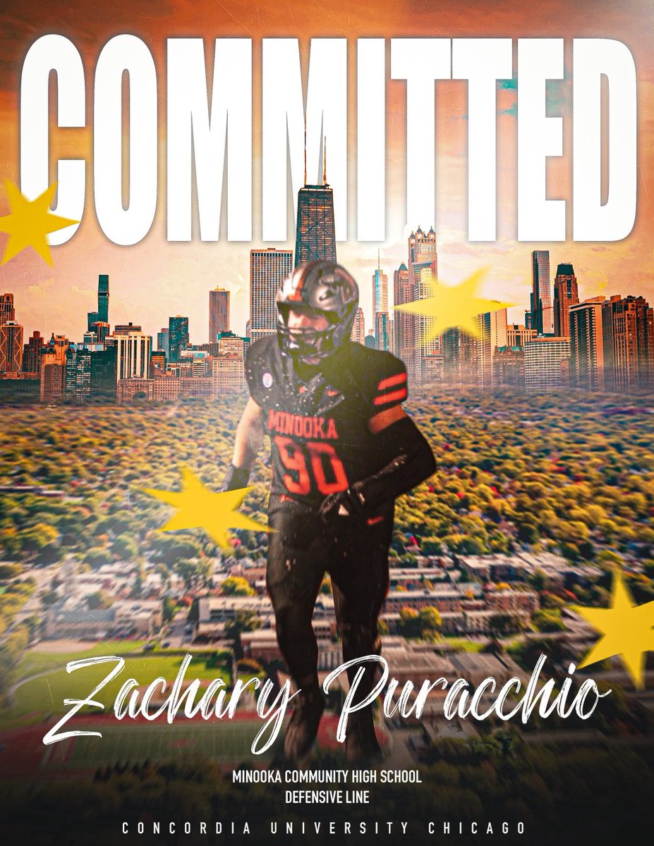 Zack "Chuck" Puracchio (@zackpuracchio90) on Twitter photo I’m beyond excited to announce my commitment to play college football at Concordia University Chicago! I’ll always cherish all the great relationships formed and memories made with teammates and coaches from the <a href="/ChanookaBraves/">Chanooka Braves SL</a>, Golden Eagles, and <a href="/Minooka_Indians/">Minooka Football</a> that have I’m beyond excited to announce my commitment to play college football at Concordia University Chicago! I’ll always cherish all the great relationships formed and memories made with teammates and coaches from the <a href="/ChanookaBraves/">Chanooka Braves SL</a>, Golden Eagles, and <a href="/Minooka_Indians/">Minooka Football</a> that have