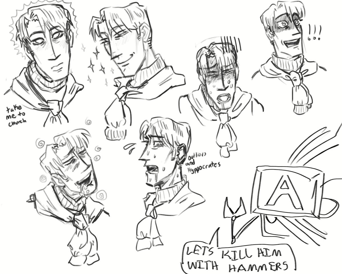 Shikcri's tweet photo. #ihnmaims Realizing I can just post sketch pages of Ted here. Oh hell yes brother https://t.co/mnnmvx2duX