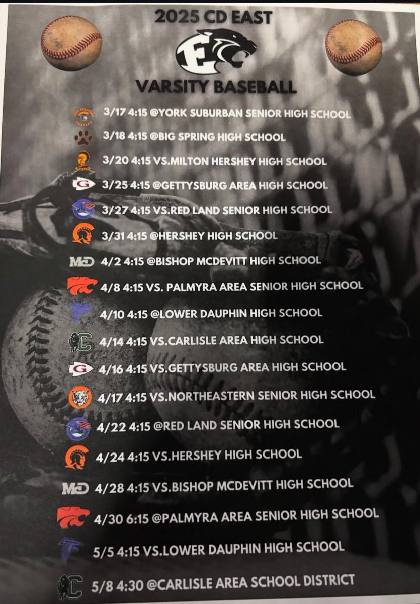 Dwan Barton (@dwanbarton6) on Twitter photo Excited for my junior season at
Central Dauphin East!
Here's my 2025 varsity baseball schedule looking forward to
competing and continuing to improve.
<a href="/PrepBaseballPA/">Prep Baseball Pennsylvania</a> <a href="/BUncommitted/">Baseball_Uncommitted</a> @BBUncommitted <a href="/PB_Uncommitted/">Prep Baseball Uncommitted</a> <a href="/DanCevette/">Dan Cevette</a> <a href="/ocker_n/">Nathan Ocker</a> Excited for my junior season at
Central Dauphin East!
Here's my 2025 varsity baseball schedule looking forward to
competing and continuing to improve.
<a href="/PrepBaseballPA/">Prep Baseball Pennsylvania</a> <a href="/BUncommitted/">Baseball_Uncommitted</a> @BBUncommitted <a href="/PB_Uncommitted/">Prep Baseball Uncommitted</a> <a href="/DanCevette/">Dan Cevette</a> <a href="/ocker_n/">Nathan Ocker</a>
