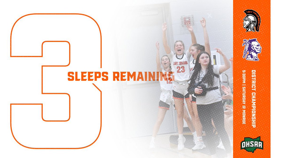 How many sleeps remain??? JUST 3 💦

GAME TIME on Saturday is officially set for 5:30PM at Monroe!