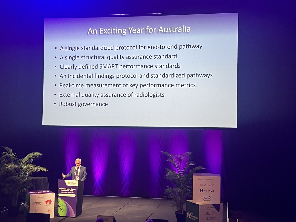 Prof David Baldwin, UK Lung Screening Expert Keynote #ALCC2025
UK sees early stage cancer diagnoses rise from their go live date

<a href="/CancerAustralia/">Cancer Australia</a> have led the charge enabling us to deliver from go live day July 1 2025 in Aus