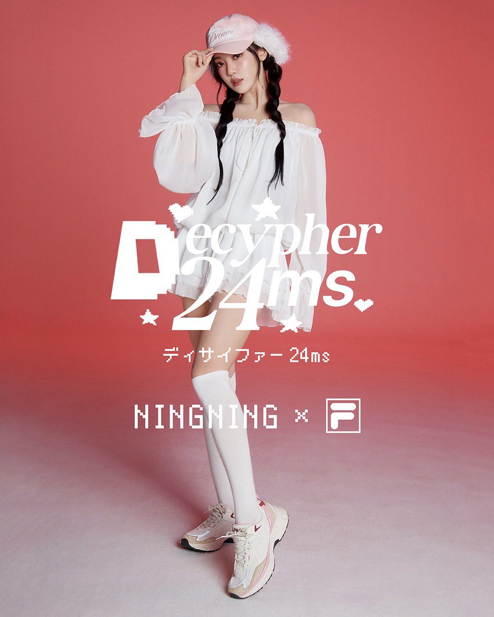 ABCMART_INFO's tweet photo. NINGNING's pick vol2「ディサイファー24 MS」🦋
@imnotningning

FILAのレトロランスタイルの代名詞でもあるディサイファー👟
NINGNINGの魅力が加わったビジュアルを公開します！ https://t.co/QbiWqMNWXp