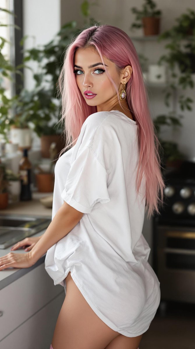 HeyyyItszoe3's tweet photo. what did you notice first about me? 🤔 

#pinkhair https://t.co/sbXlmDMAB2