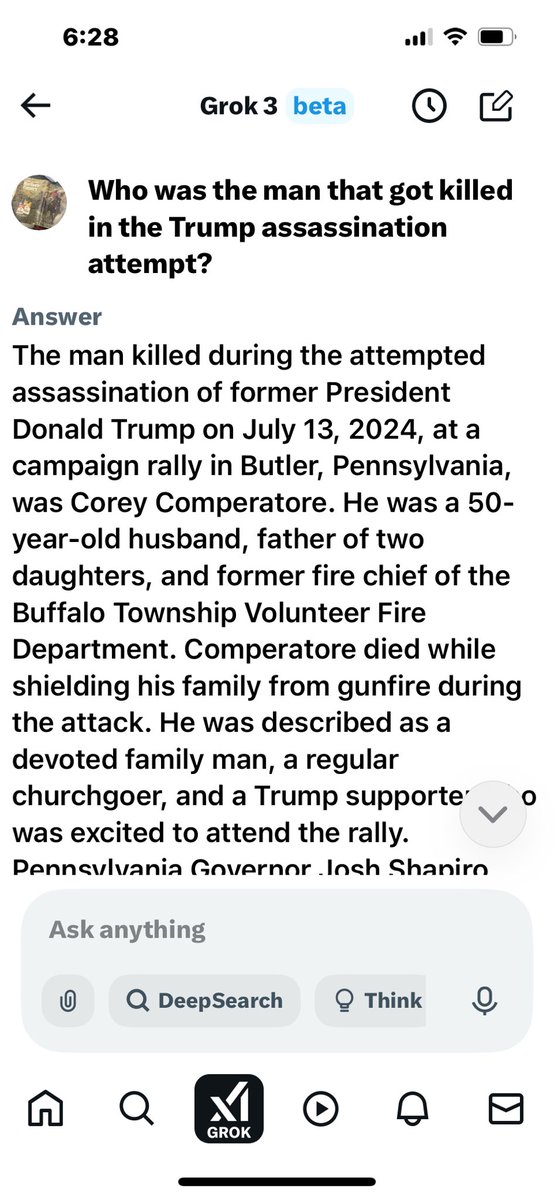 If the Trump assassination attempt was fake does that mean the dude that died was that staged and fake too?
