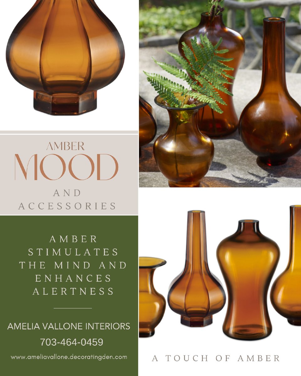 Maybe your room could use a touch of amber...
Amber's warm, golden tones often evoke feelings of sunshine and happiness, creating a more uplifting atmosphere in both homes and workplaces.
We can help.
#Interiordesign #viennainteriordesign #oaktoninteriordesign...