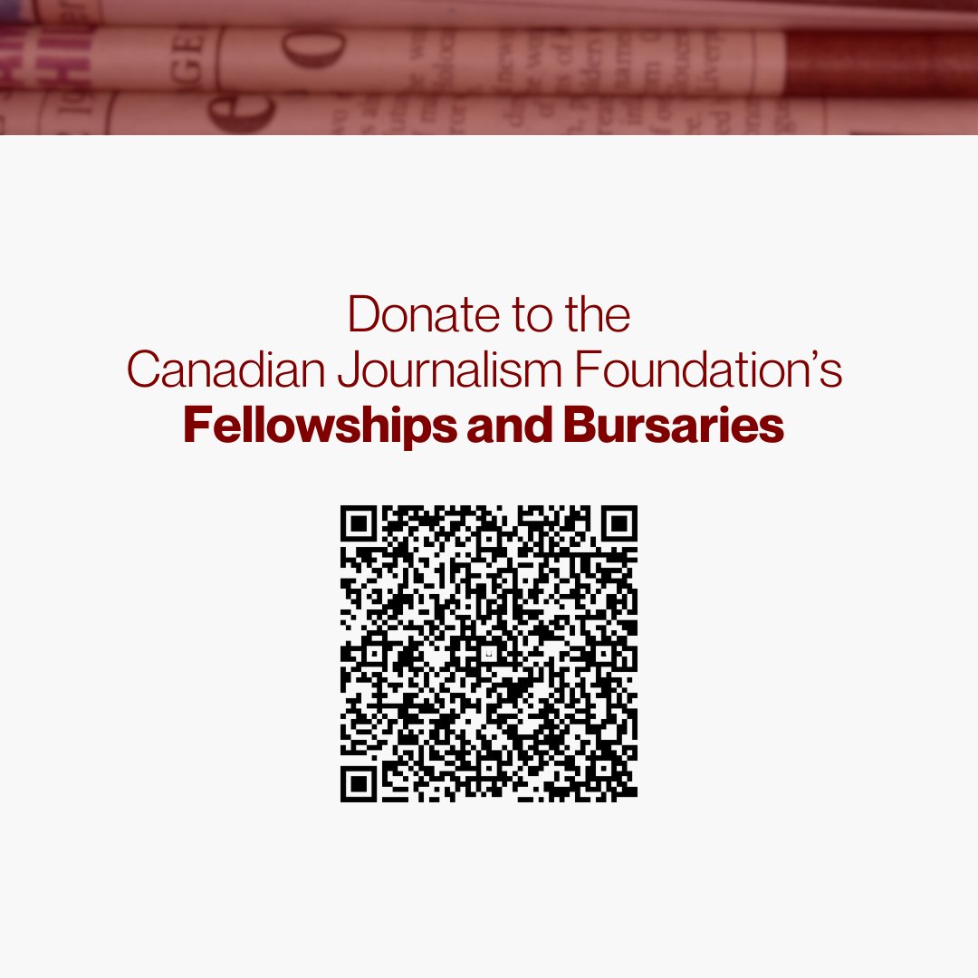 Donate before Feb. 28 to claim your donation on your 2024 income tax! 

By contributing to our Fellowships and Bursaries, you help talented individuals access the tools, mentorship and funding they need to produce impactful, high-caliber reporting. 🔗 canadahelps.org/en/charities/t…