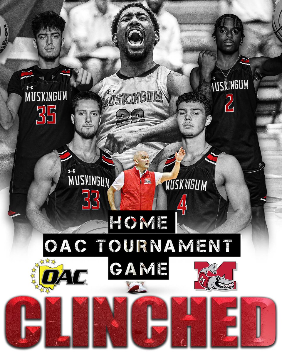 Muskingum Athletics (@fightingmuskies) on Twitter photo OAC Tournament Action Comes to New Concord! 🎉 The <a href="/MuskingumHoops/">Muskingum Men’s Basketball</a> are locked in as a top-4 seed and will host their first OAC Tournament game since 2005-06! Don’t miss the action Tuesday, February 25, at 7 PM in the Steele Center! 🏀🔥
<a href="/Orbit907News/">Orbit Media</a> <a href="/brandonhannahs/">Brandon Hannahs</a> <a href="/WHIZscores/">WHIZ Sports</a> OAC Tournament Action Comes to New Concord! 🎉 The <a href="/MuskingumHoops/">Muskingum Men’s Basketball</a> are locked in as a top-4 seed and will host their first OAC Tournament game since 2005-06! Don’t miss the action Tuesday, February 25, at 7 PM in the Steele Center! 🏀🔥
<a href="/Orbit907News/">Orbit Media</a> <a href="/brandonhannahs/">Brandon Hannahs</a> <a href="/WHIZscores/">WHIZ Sports</a>