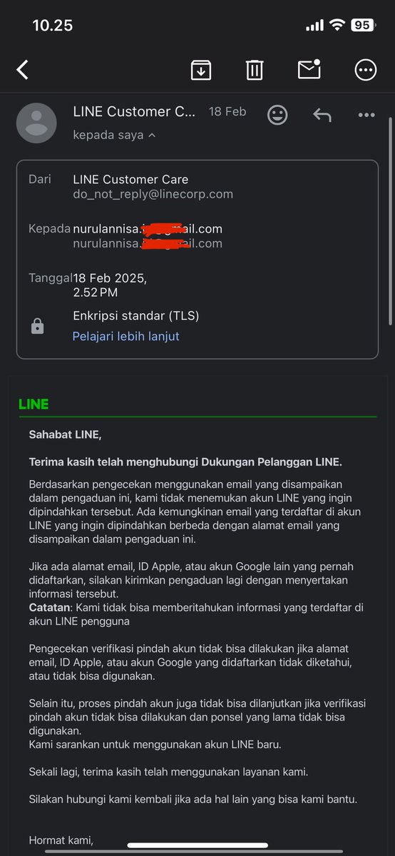 asinnalurun's tweet image. So Many Issues with the LINE Chat App

I’ve been using LINE since I was 15, and now I’m 25. All my old friends, group chats, data, and photos are now just memories stuck in the app. And now they say I can’t log in because my email is “not registered” in their system? #LINEApp
